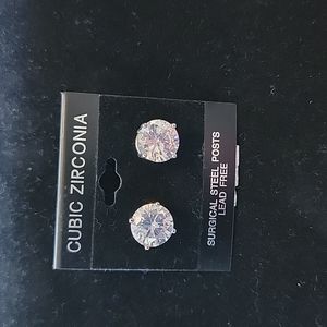 Cubic Zirconia Studs
